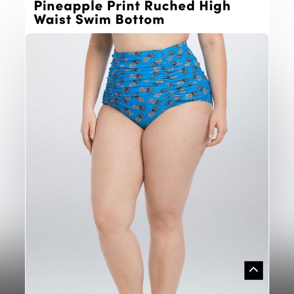 Torrid Pineapple swim bottom size 3